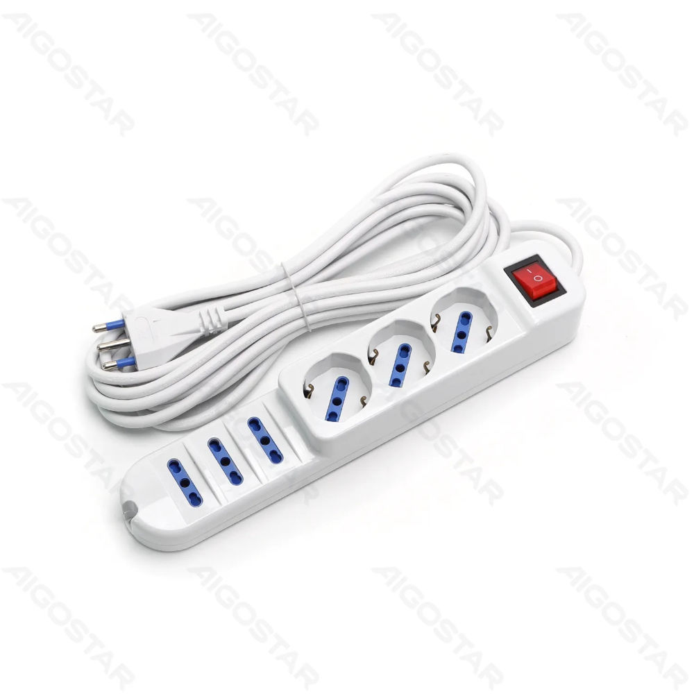 MULTIPRESA A 6 VIE CON INTERRUTTORE 16A - 1,5MAigostar