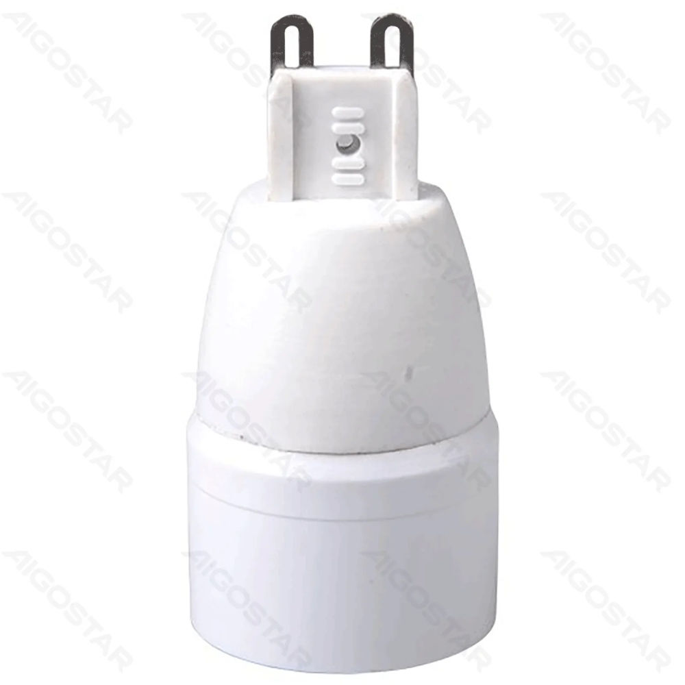 ADATTATORE LAMPADINA - G9 A E14 - BIANCOAigostar