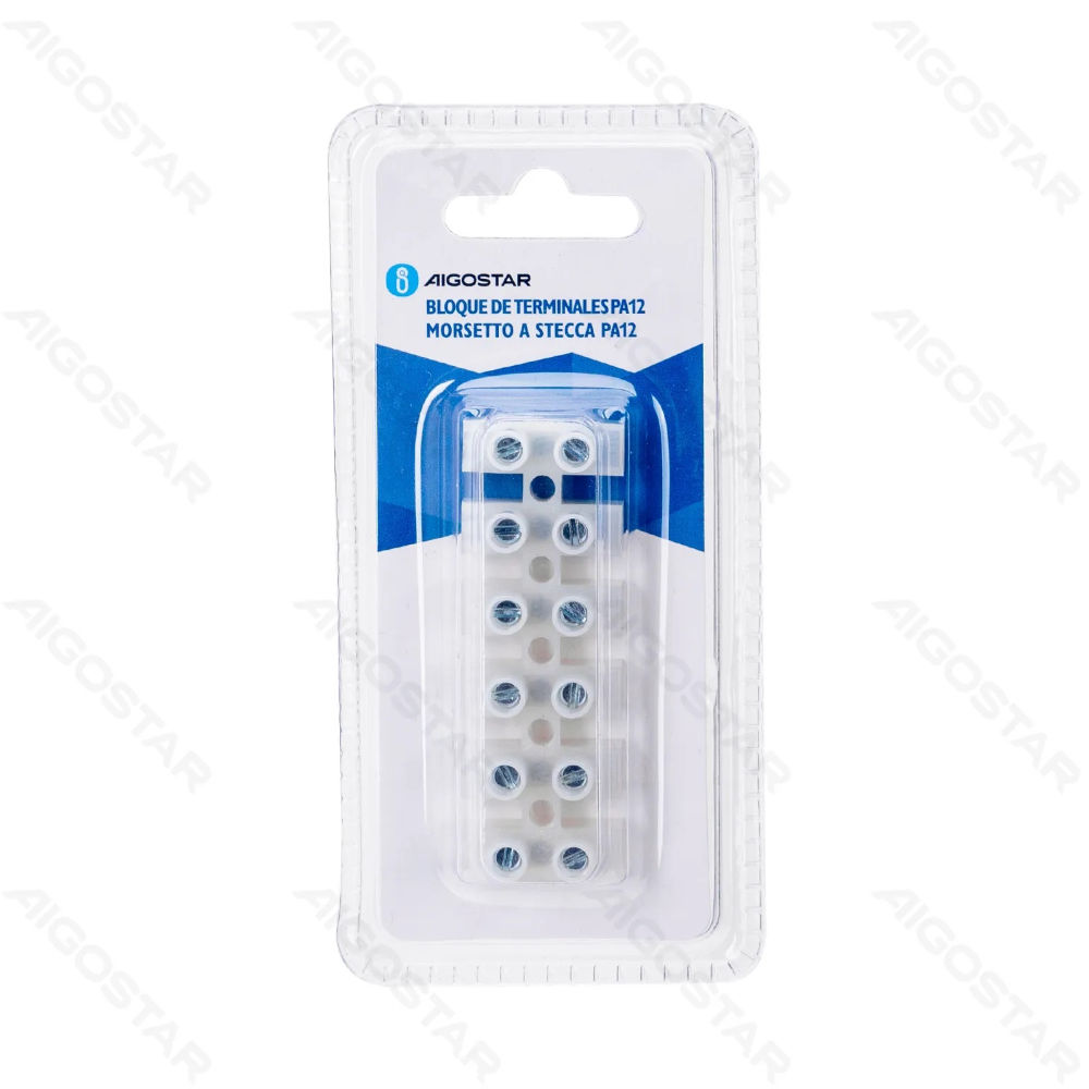 MORSETTO PA12 - TIPO H- 6 PIN - BIANCOAigostar