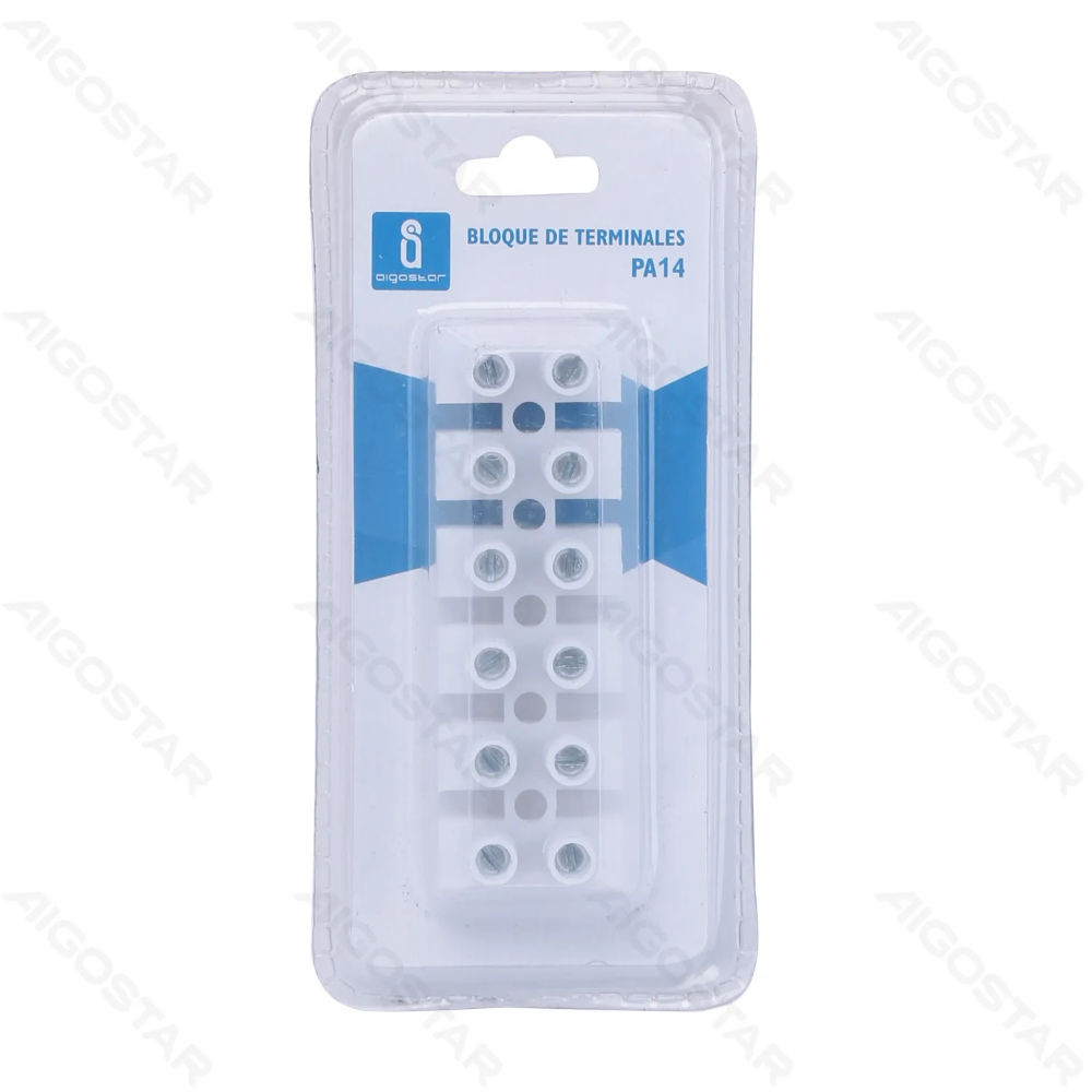 MORSETTO PA14 - TIPO H- 6 PIN - BIANCOAigostar