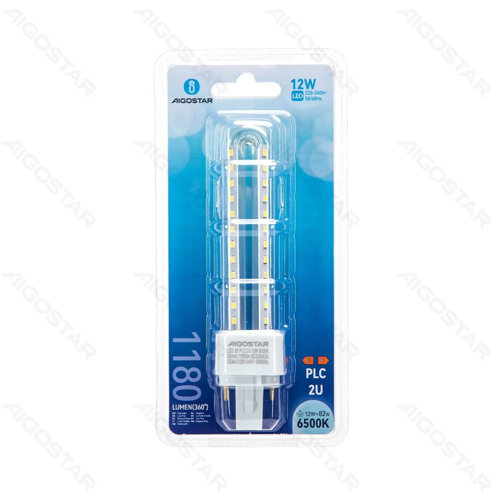 LAMPADINA LED-2U 12W - LUCE FREDDA - 1180LMAigostar