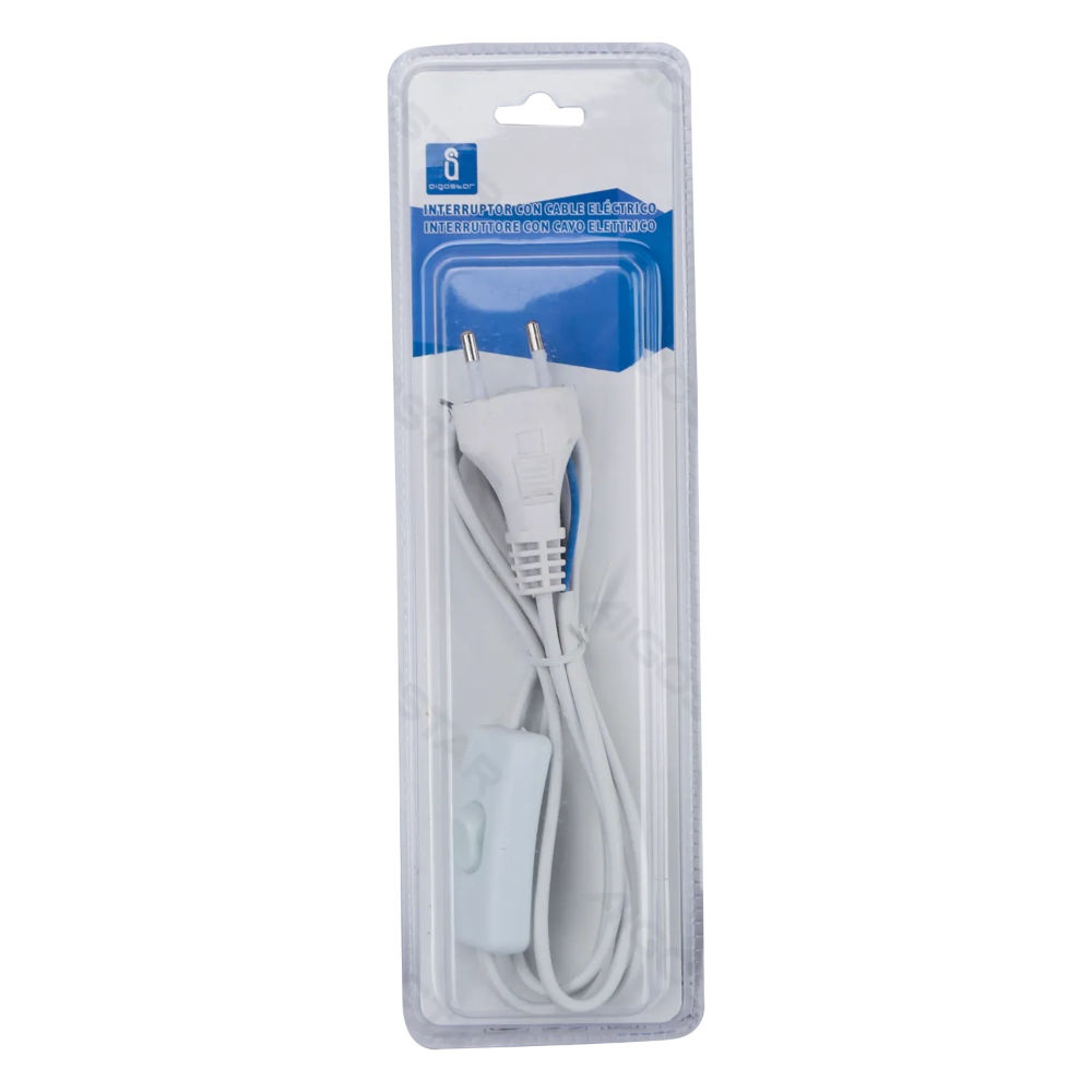 INTERRUTTORE CON CAVO - BIANCO - 1,5MAigostar