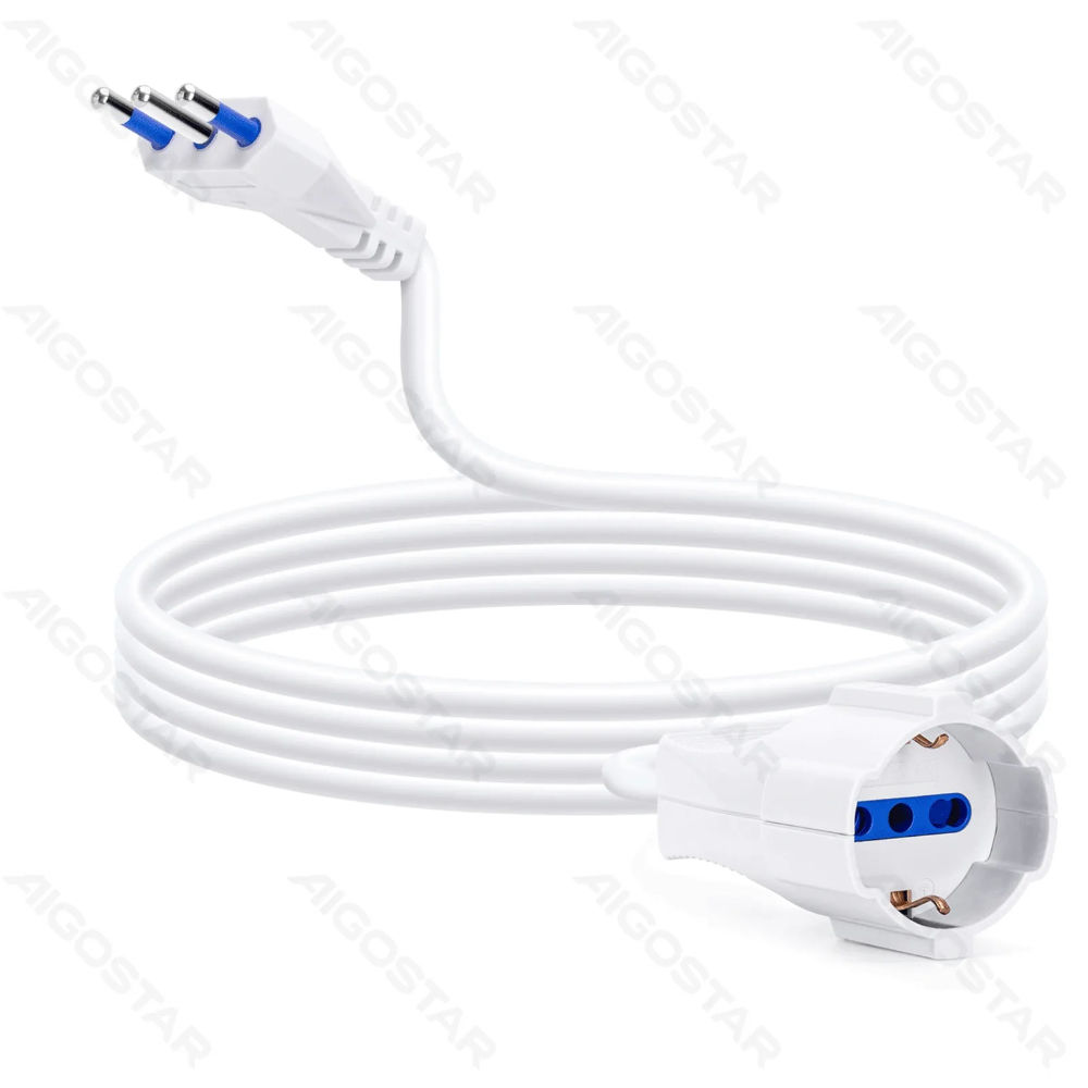 PROLUNGA 16A - CAVO 3G1.0mm² - BIANCO 3MAigostar
