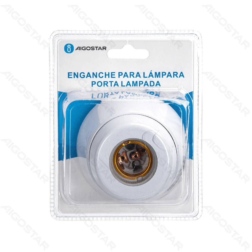 PORTALAMPADA E27 IN CERAMICA - BIANCOAigostar