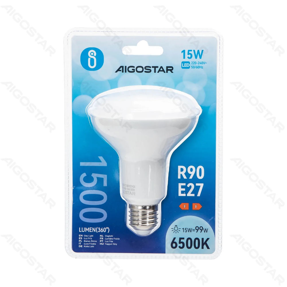 LAMPADINA LED R90 E27 15W - LUCE FREDDA - 1500LMAigostar