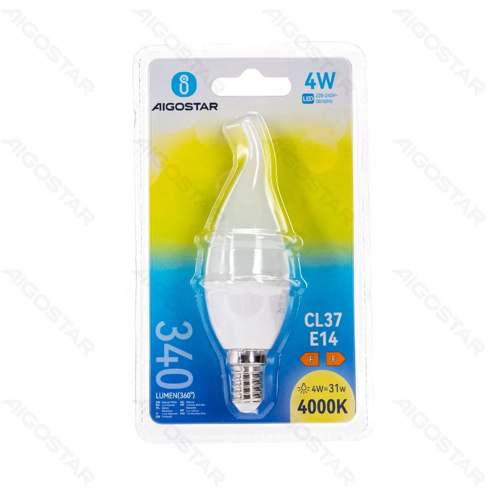 LAMPADINA LED A FIAMMA CL37 E14 4W - LUCE NEUTRA 340LMAigostar