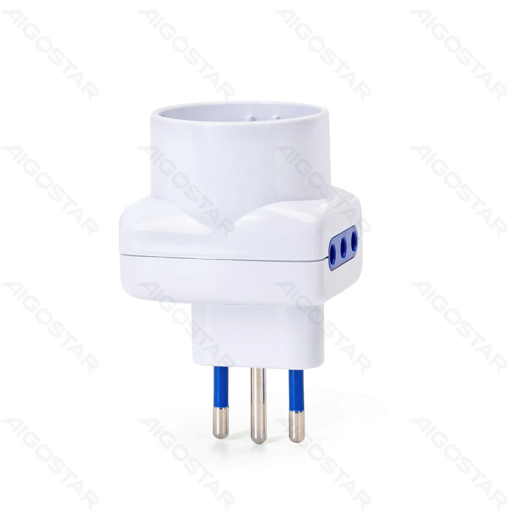 ADATTATORE A 3 VIE 10A - SPINA S11 - BIANCOAigostar