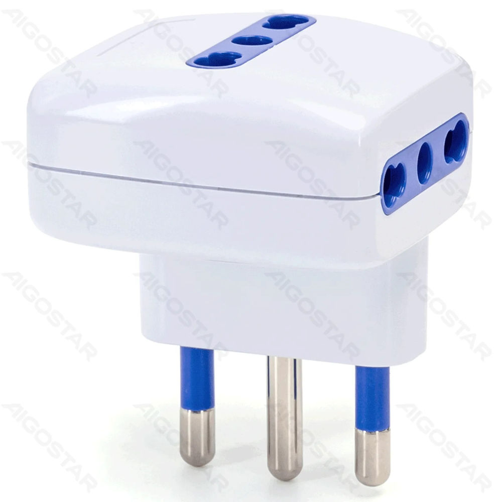 ADATTATORE A 3 VIE 16A - SPINA S17 - BIANCOAigostar