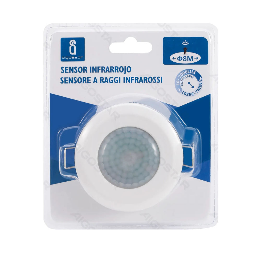 SENSORE DI MOVIMENTO DA SOFFITTO - 7,6 x 6,5CMAigostar