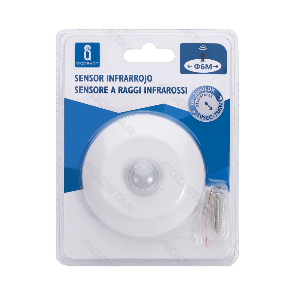 SENSORE DI MOVIMENTO DA SOFFITTO - 1,8 x 7,5CMAigostar