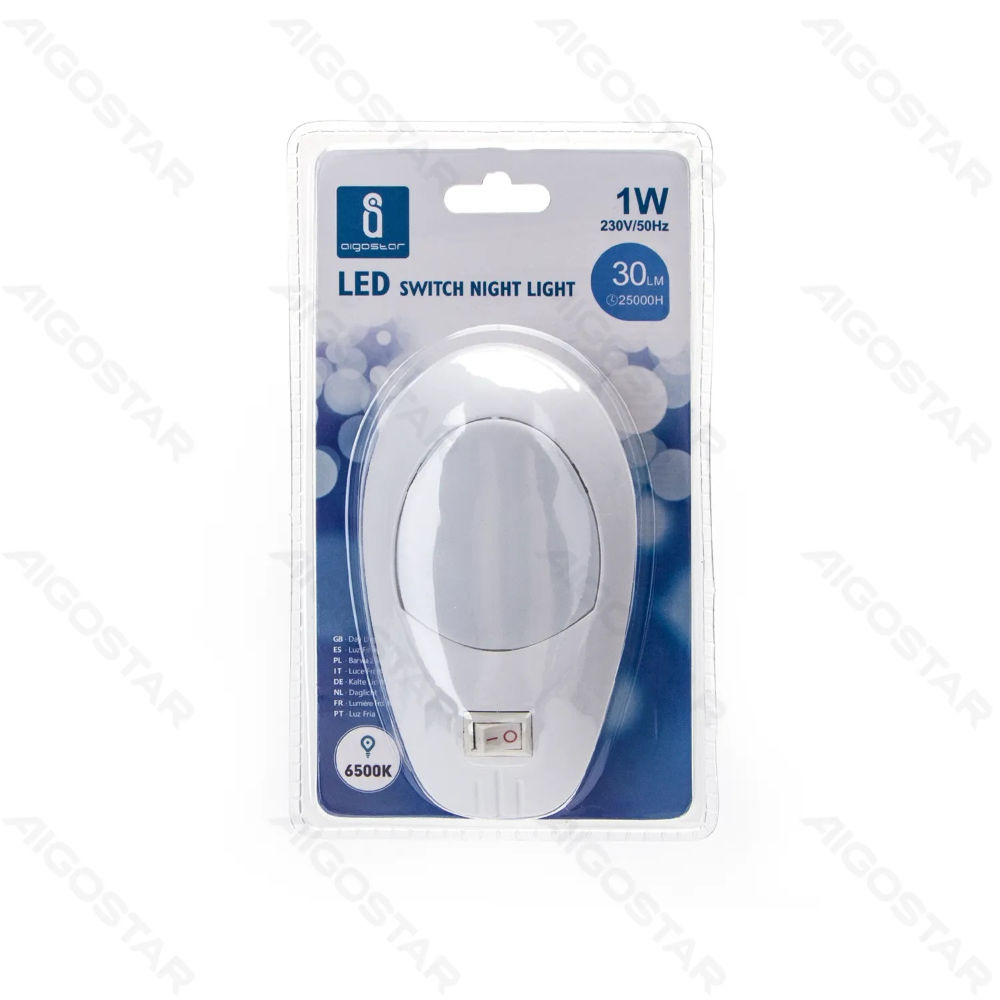 LUCE NOTTURNA CON INTERRUTTORE - LUCE FREDDAAigostar