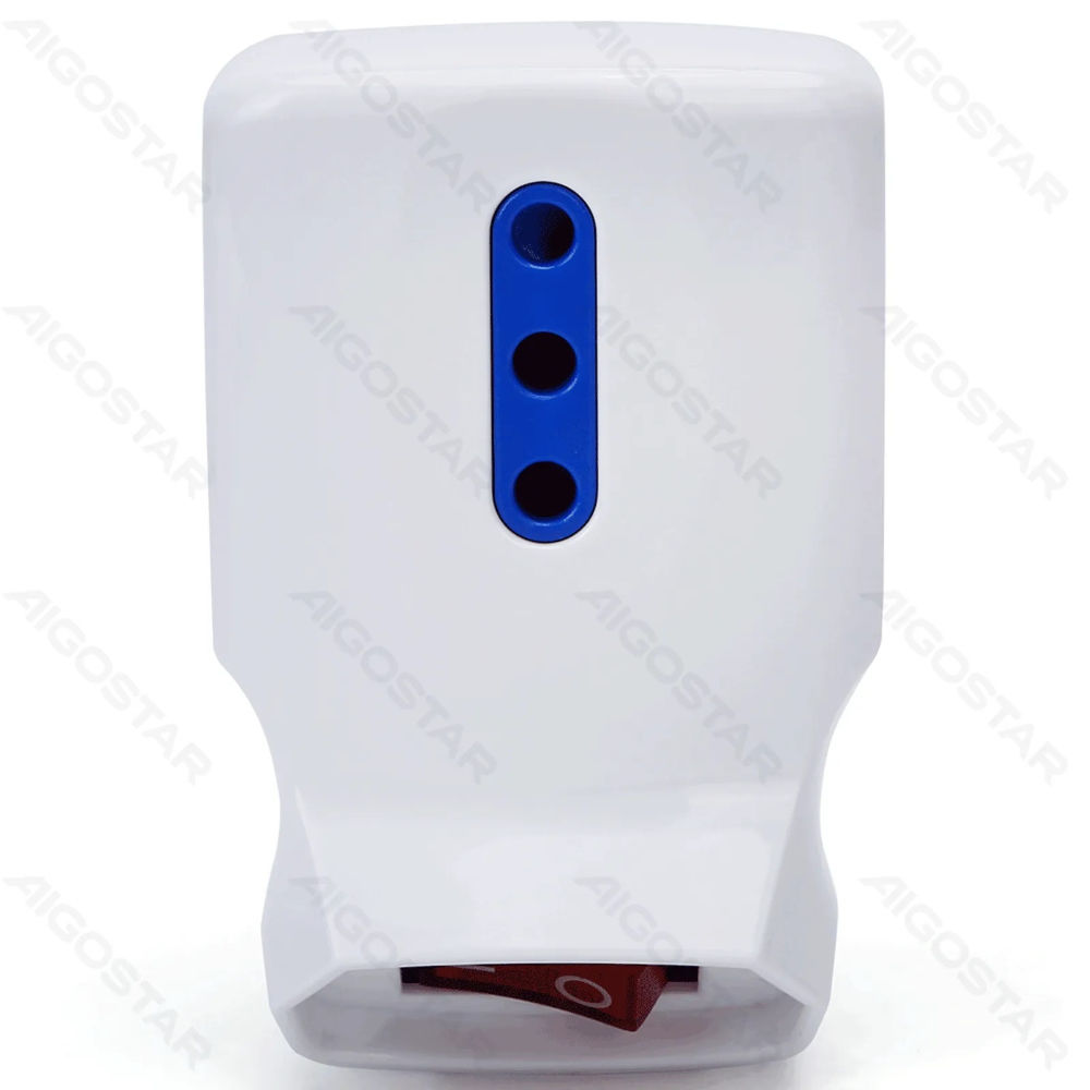 ADATTATORE A 3 VIE CON INTERRUTTORE 10A - BIANCOAigostar