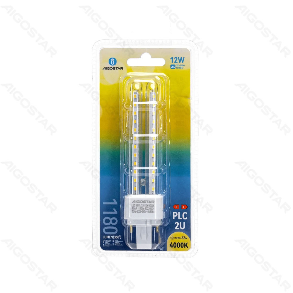 LAMPADINE LED-2U 12W - LUCE NEUTRA - 1180LMAigostar