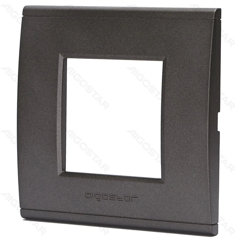 PLACCA A 2 MODULI IN PLASTICA - NEROAigostar