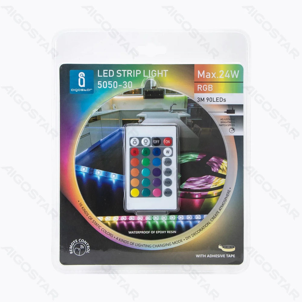 STRISCIA LED CON TELECOMANDO - LUCE RGB - 3MAigostar