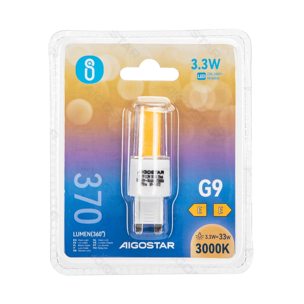 LAMPADINA LED G9 3.3W - LUCE CALDA - 370LMAigostar