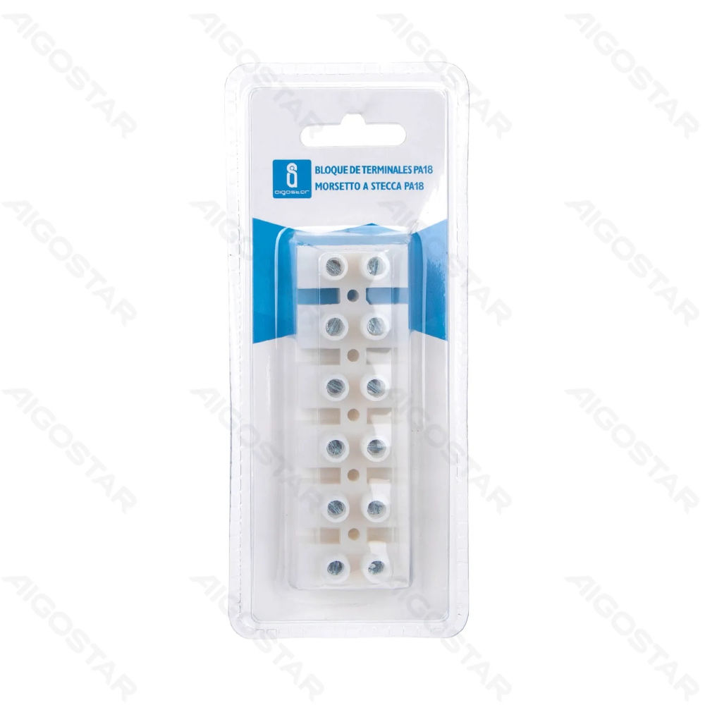 MORSETTO PA18 - TIPO H- 6 PIN - BIANCOAigostar