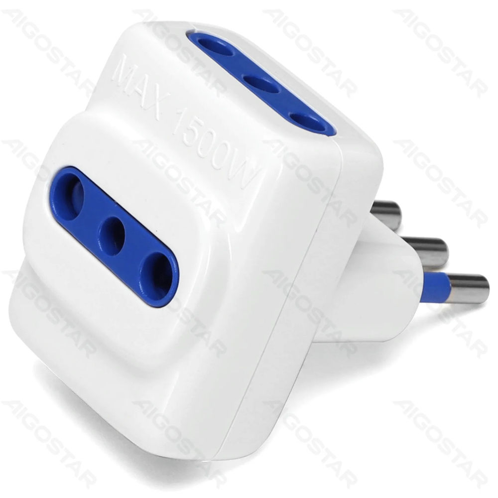 ADATTATORE A 3 VIE 10A - SPINA S11 - BIANCOAigostar