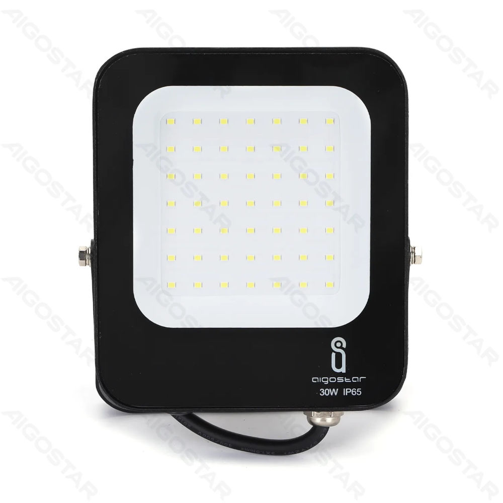 FLOODLIGHT LED NERO 30W - LUCE FREDDA - 2700LMAigostar