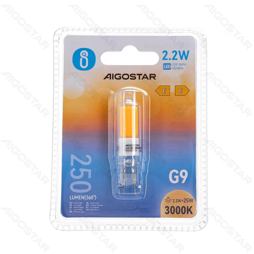 LAMPADINA LED G9 2.2W - LUCE CALDA - 250LMAigostar