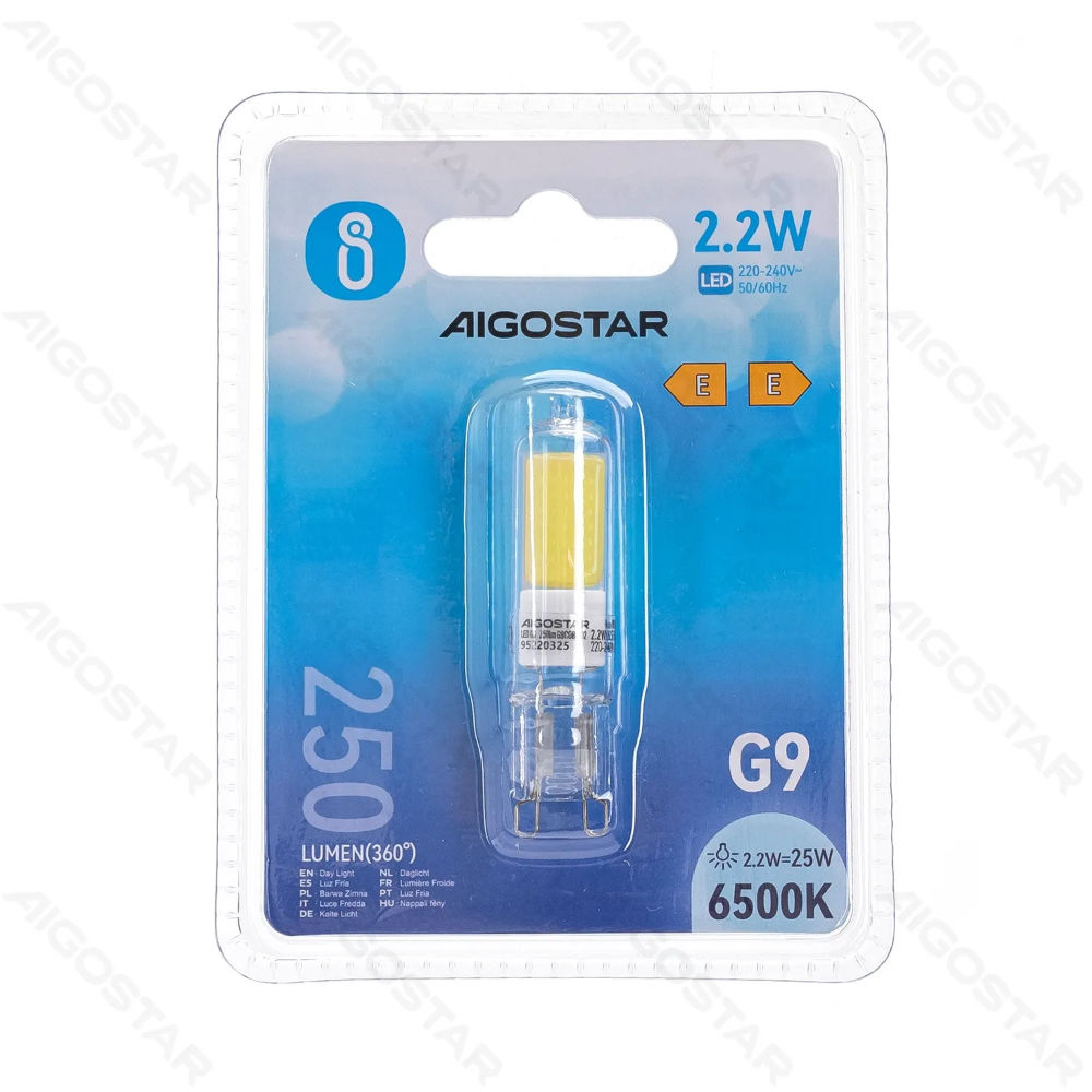 LAMPADINA LED G9 2.2W - LUCE FREDDA - 250LMAigostar