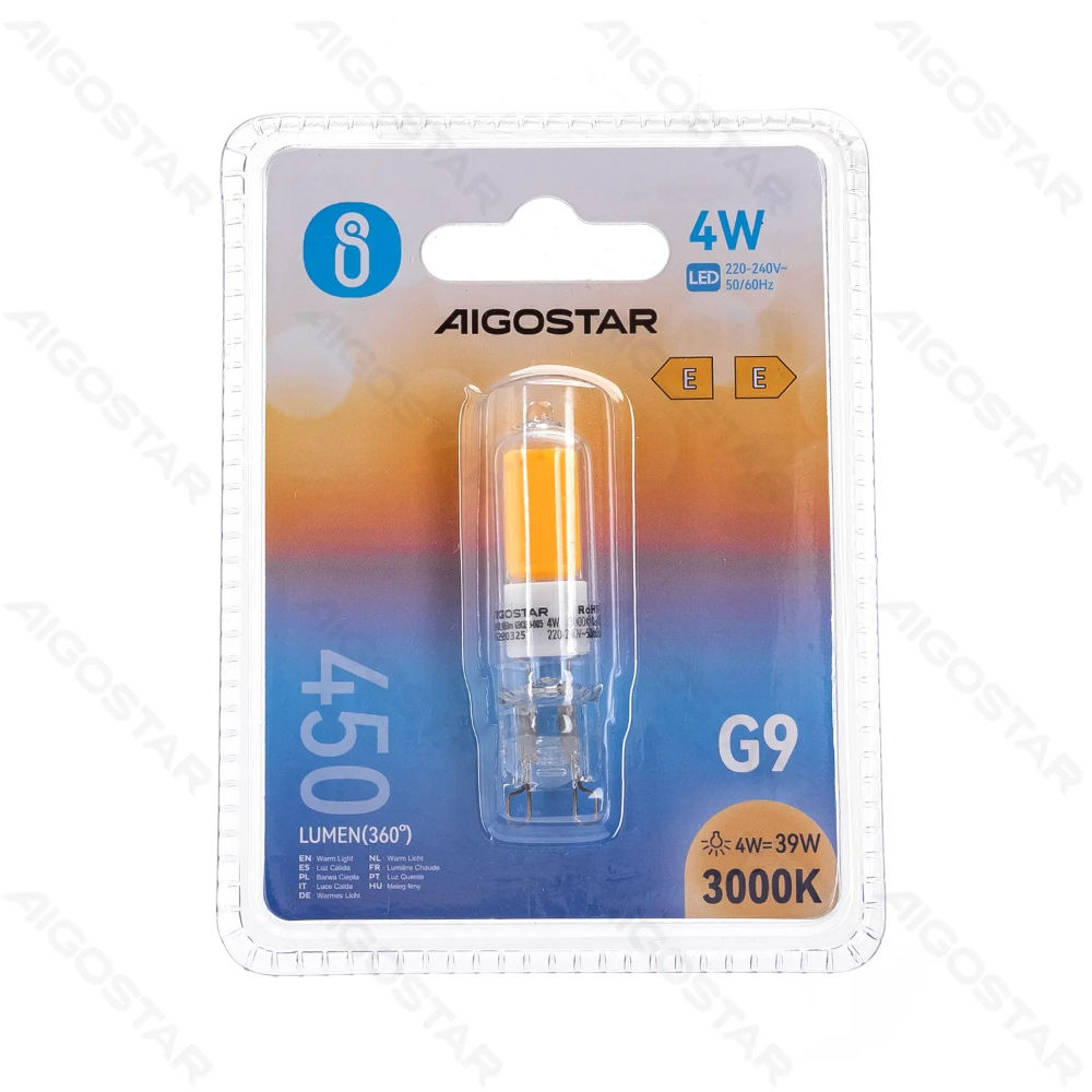 LAMPADINA LED G9 4W - LUCE CALDA - 450LMAigostar