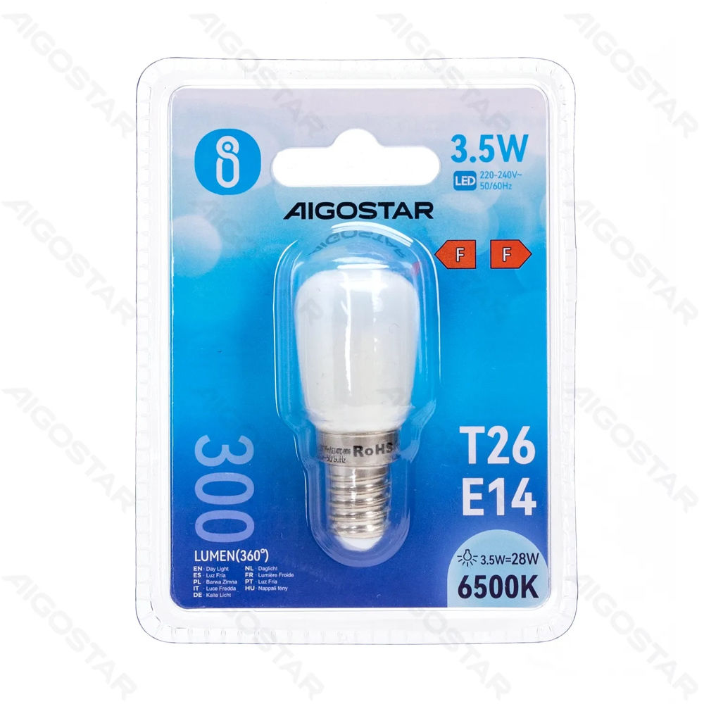 LAMPADINA LED PER FRIGORIFERO - LUCE FREDDA - E14 3,5WAigostar