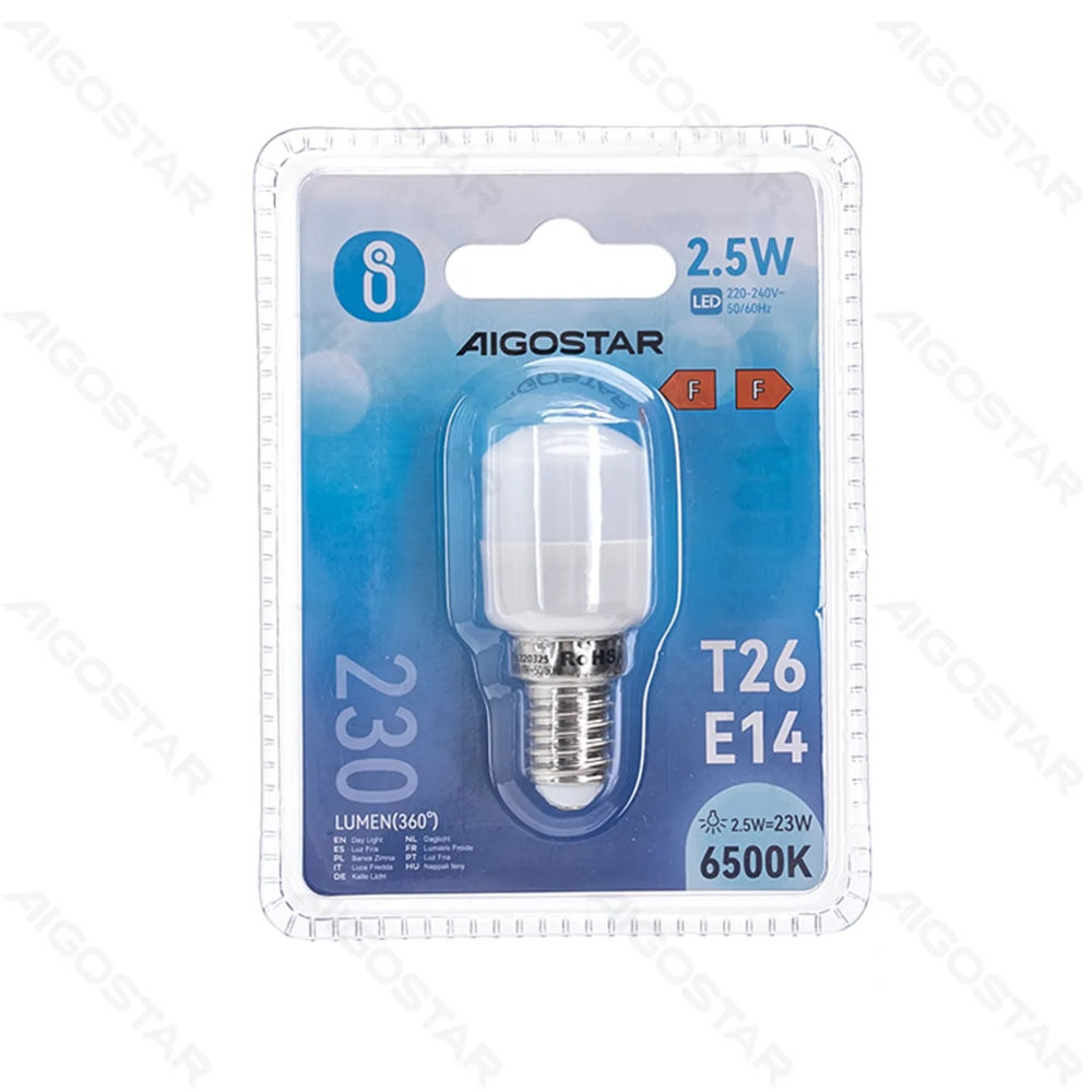 LAMPADINA LED PER FRIGORIFERO - LUCE FREDDA - E14 2,5WAigostar