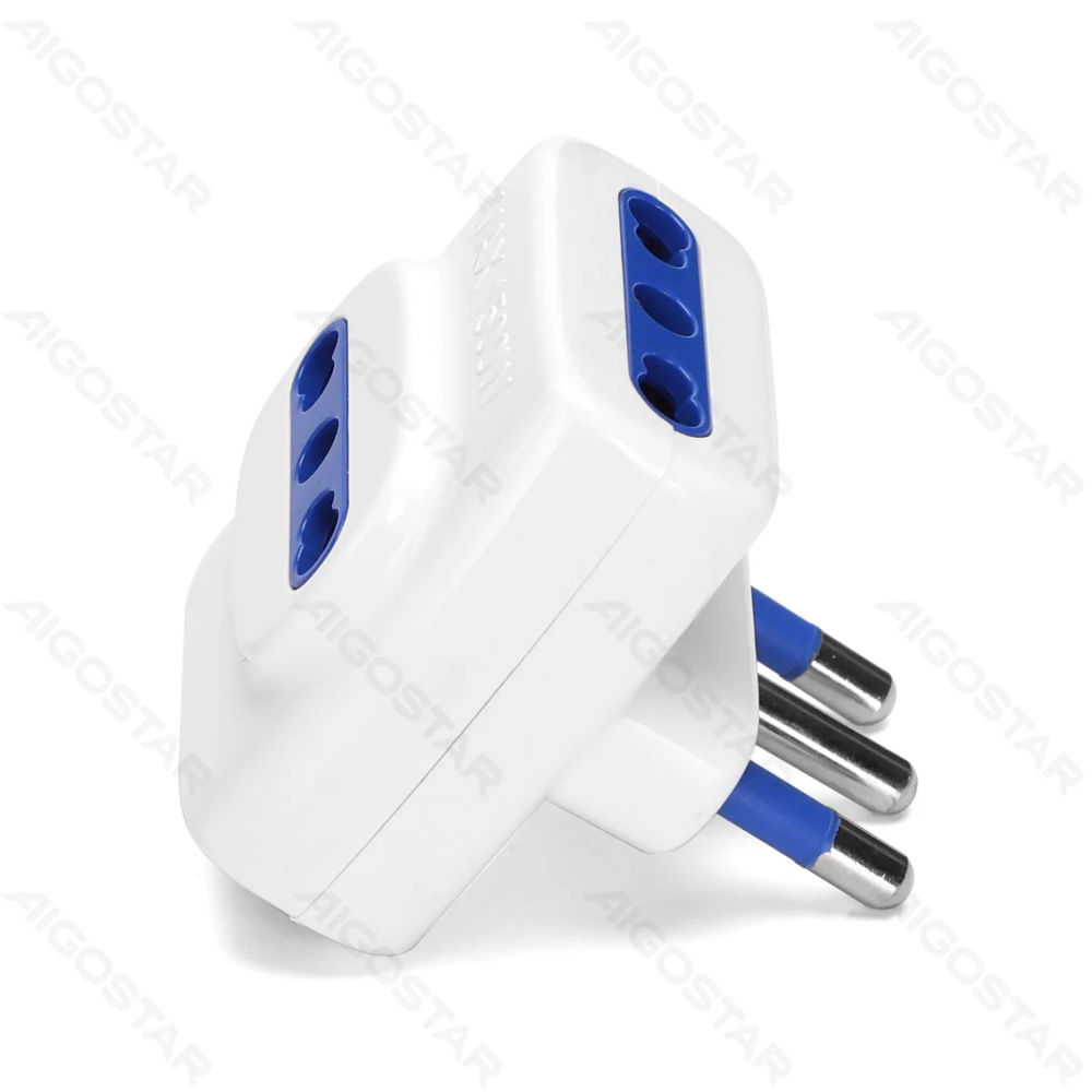 ADATTATORE A 3 VIE 16A - SPINA S17 - BIANCOAigostar