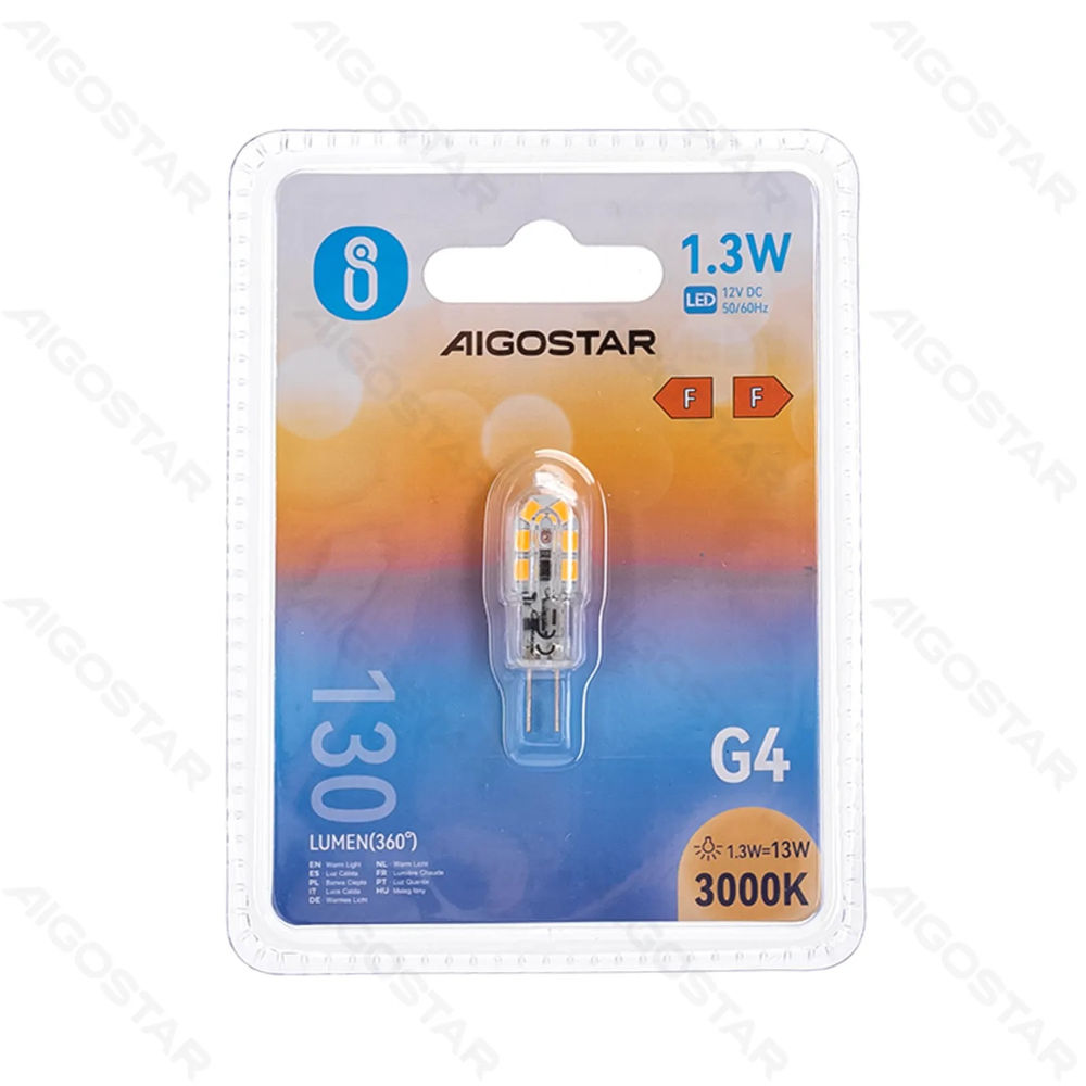 LAMPADINA LED G4 1.3W - LUCE CALDA - 130LMAigostar