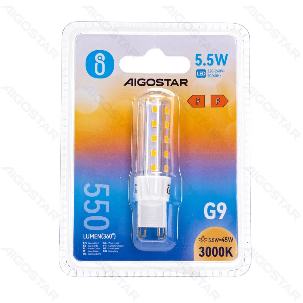 LAMPADINA LED G9 5.5W - LUCE CALDA - 550LMAigostar