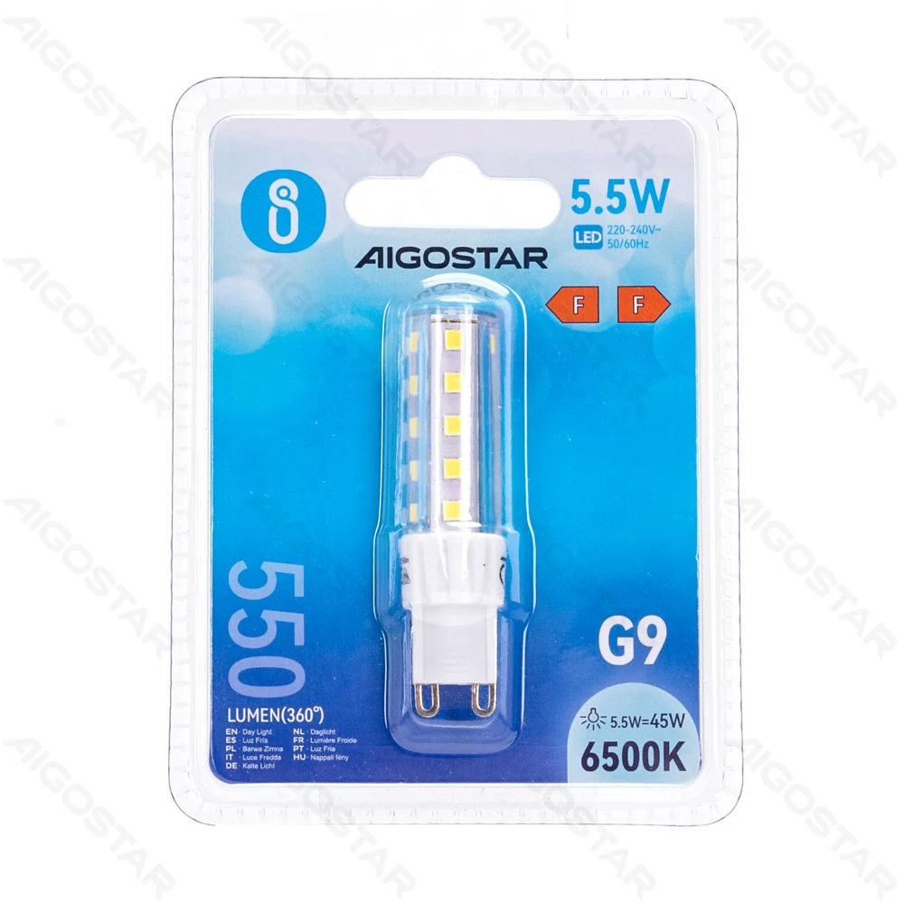 LAMPADINA LED G9 5.5W - LUCE FREDDA - 550LMAigostar