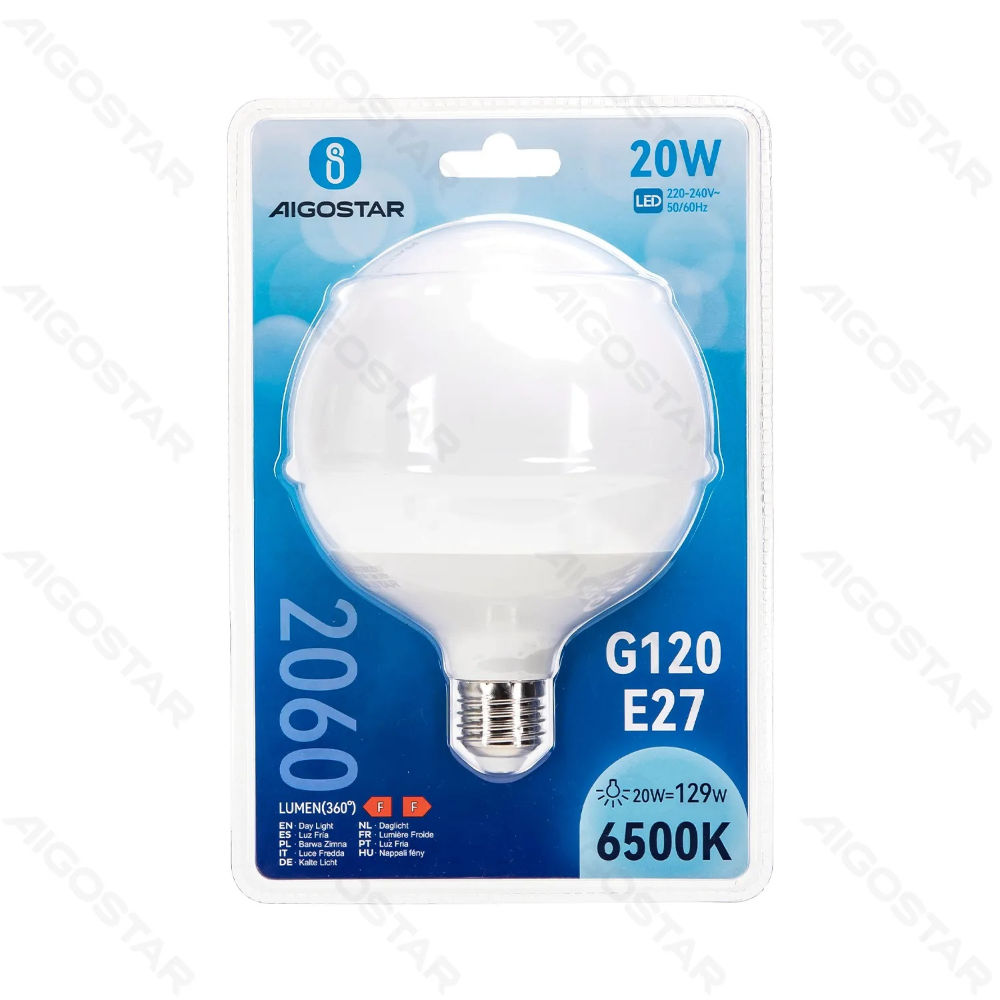 LAMPADINA LED G120 E27 20W - LUCE FREDDA - 2060LMAigostar