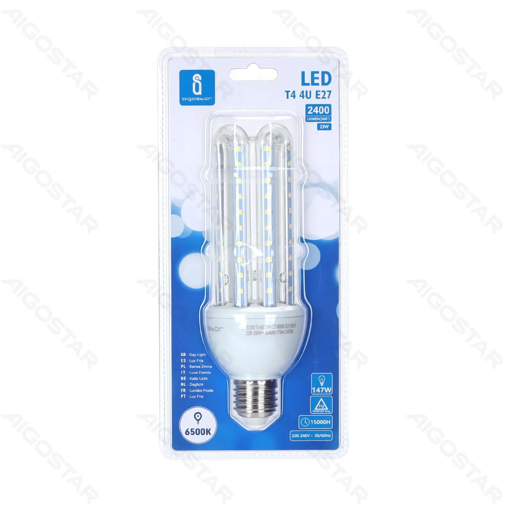 LAMPADINA LED-4U E27 23W - LUCE FREDDA - 2400LMAigostar