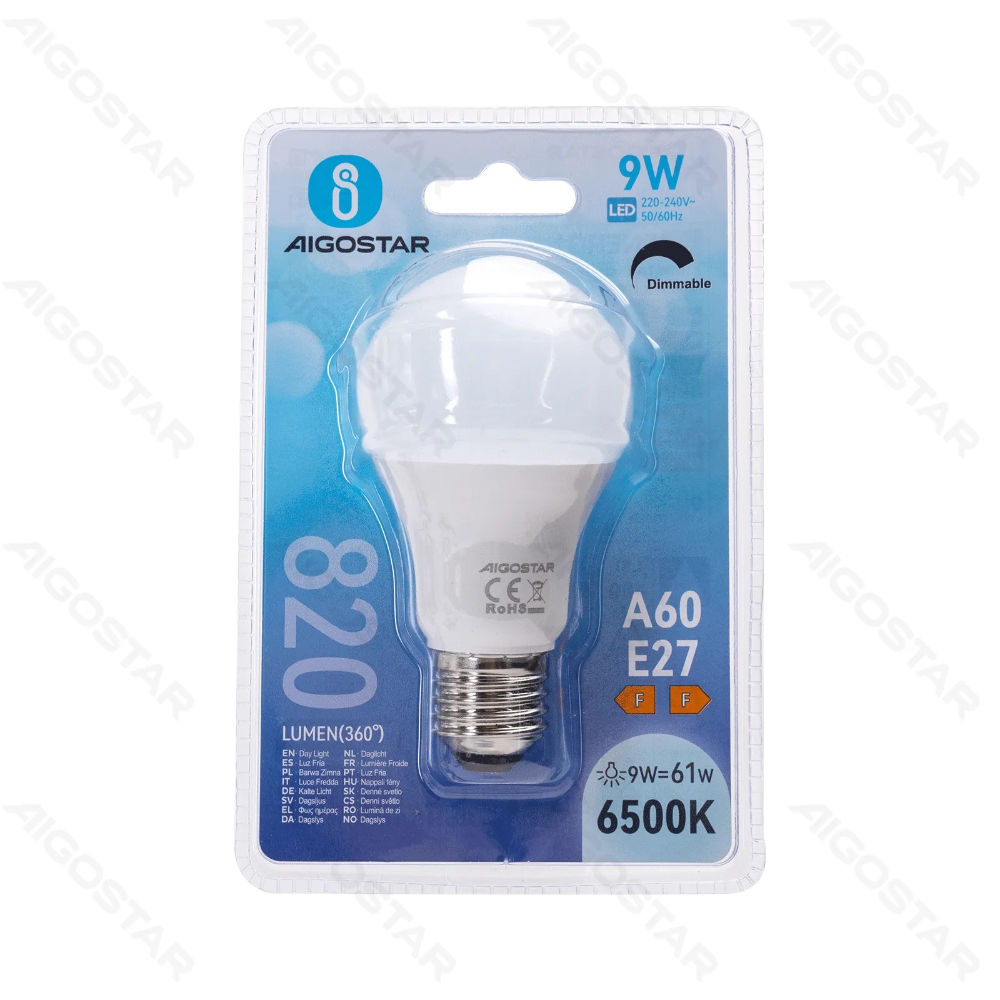 LAMPADINA LED DIMMERABILE A60 E27 9W - LUCE FREDDAAigostar