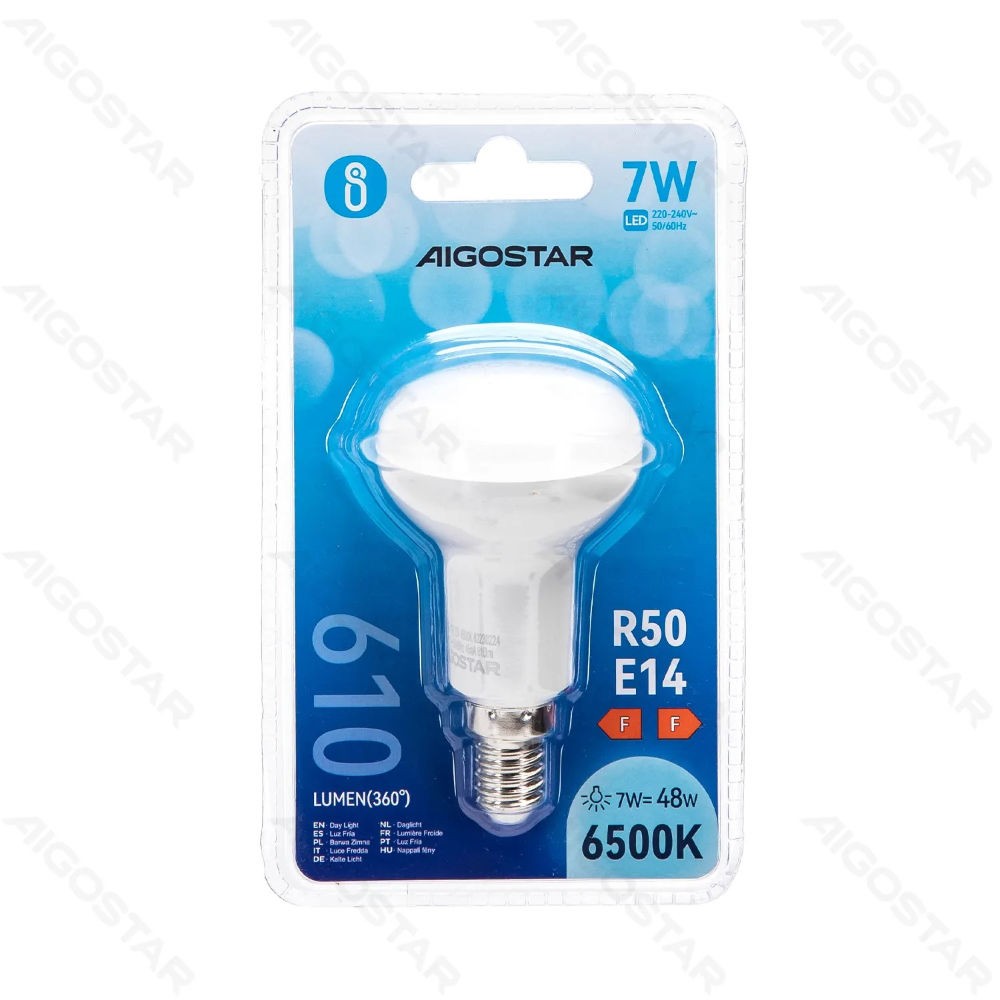 LAMPADINA LED R50 E14 7W - LUCE FREDDA - 610LMAigostar