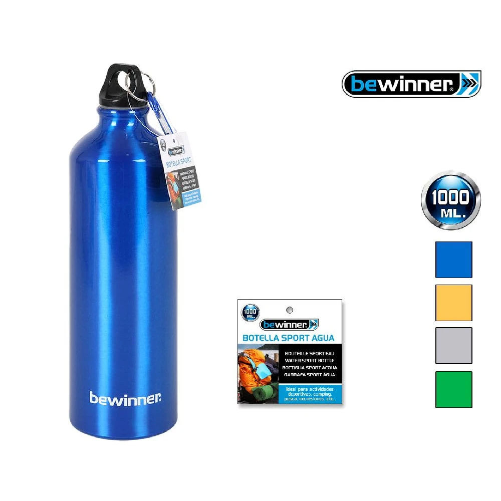 BOTTIGLIA SPORT ALLUMINIO 1000ML BEWINNERBe Winner