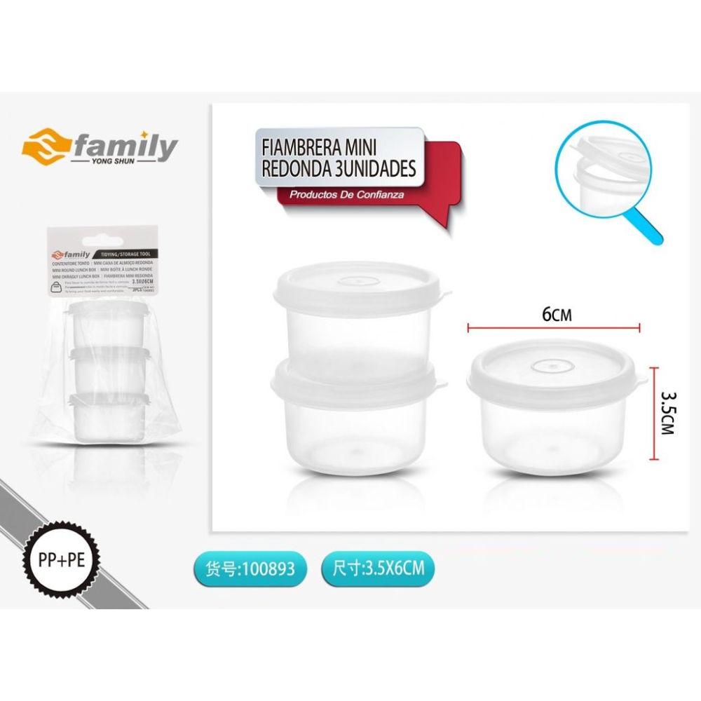 SET 3 CONTENITORE TONDOS Family