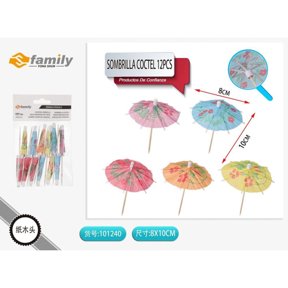 DECORAZIONE PER TORTA 12PZS Family