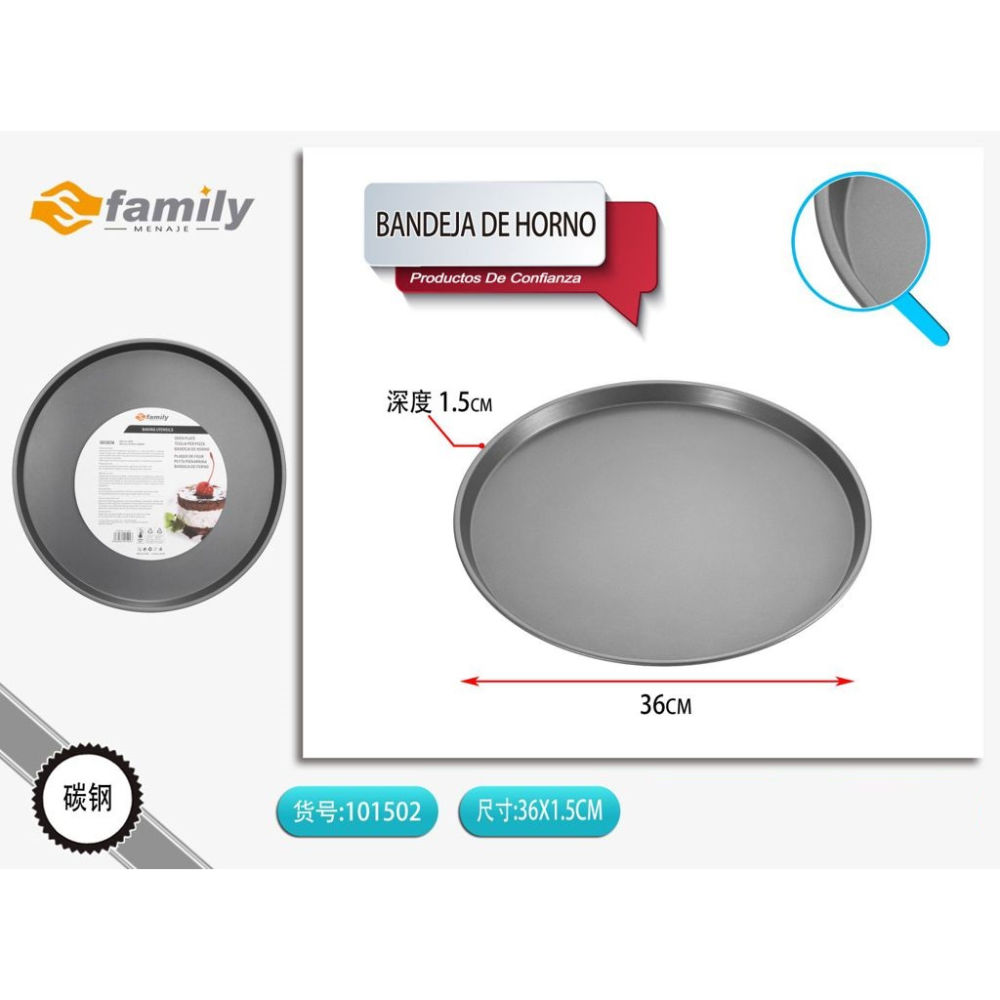 TEGLIA PER PIZZA 36CMS Family