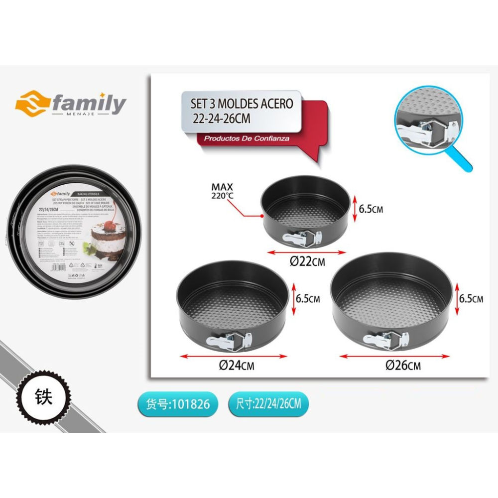 SET STAMPI PER TORTES Family