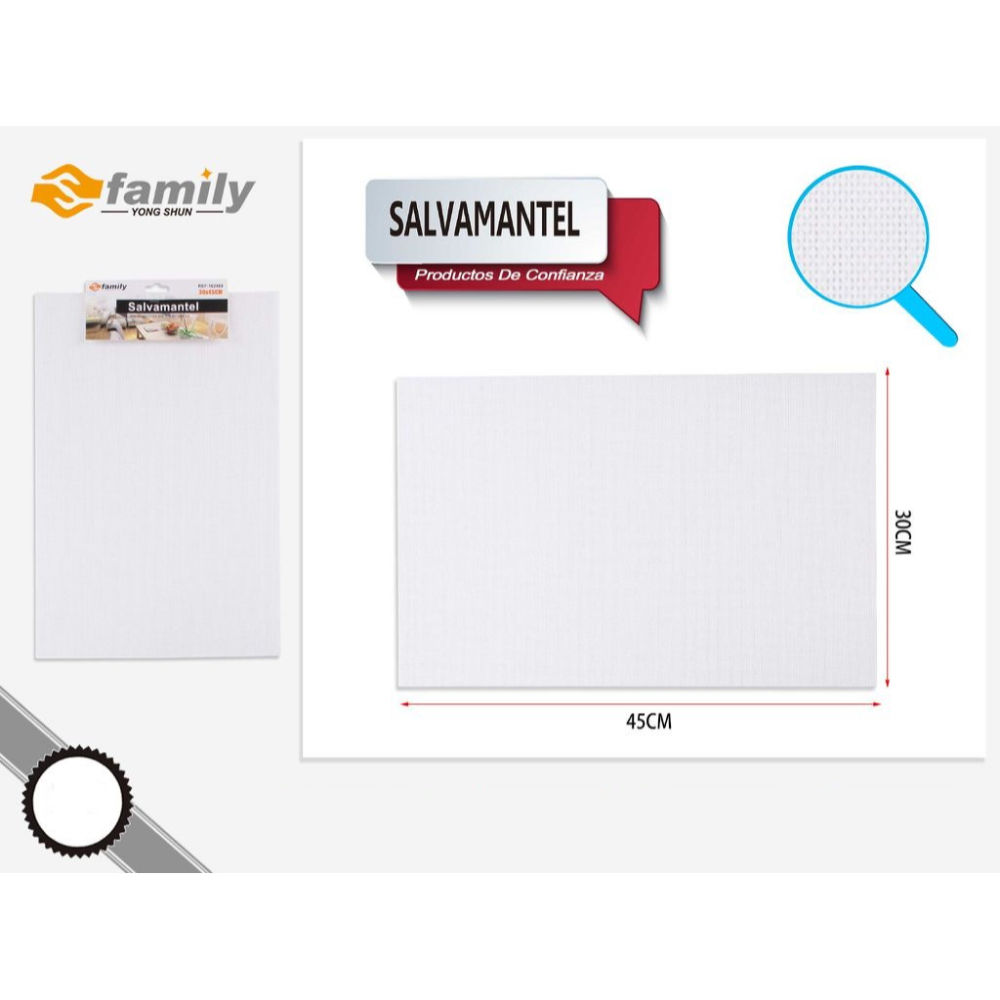 Sfamily Tovaglietta 16377/13 30x45cm - BiancoS Family