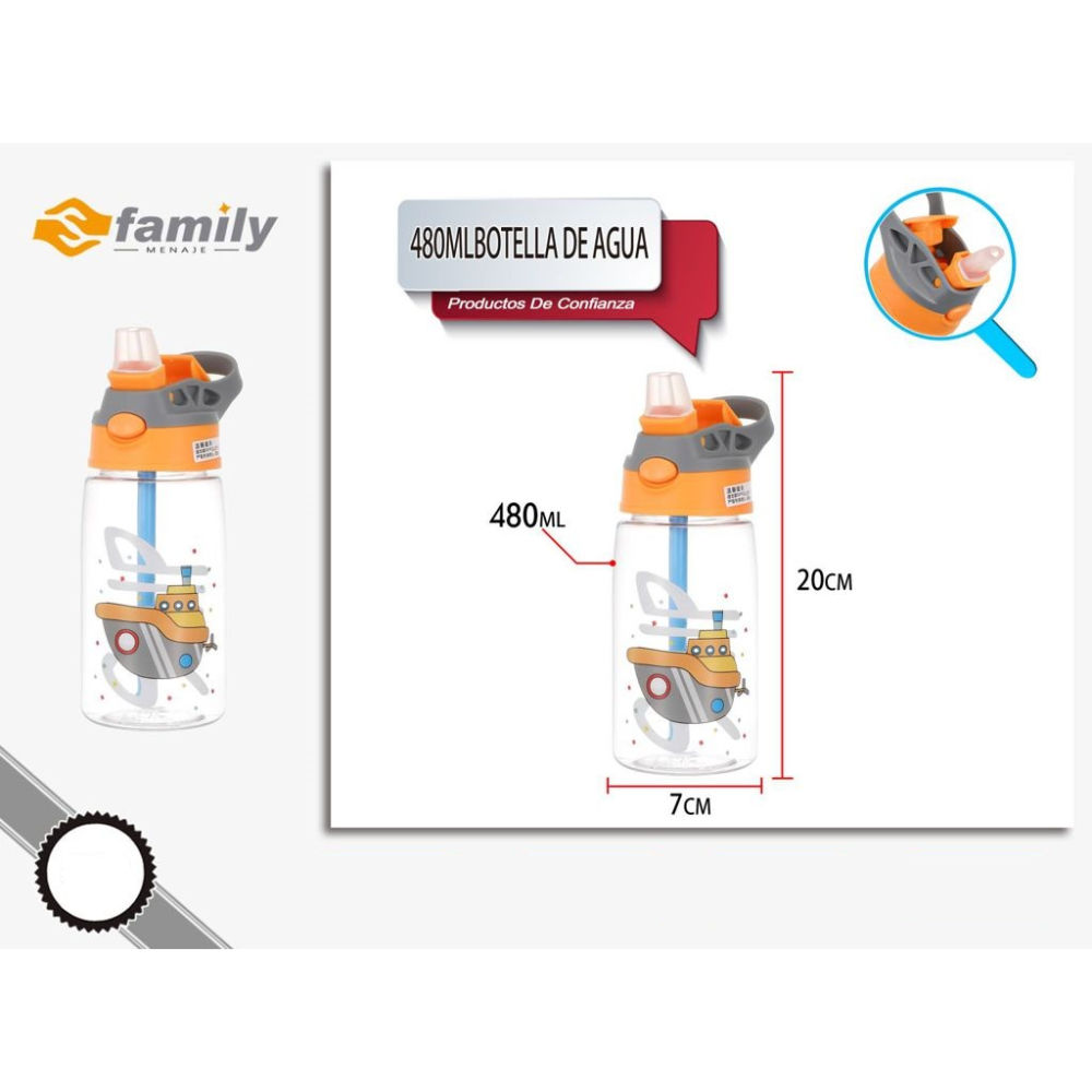 Sfamily Borraccia Bimbi - Nave 480mlS Family