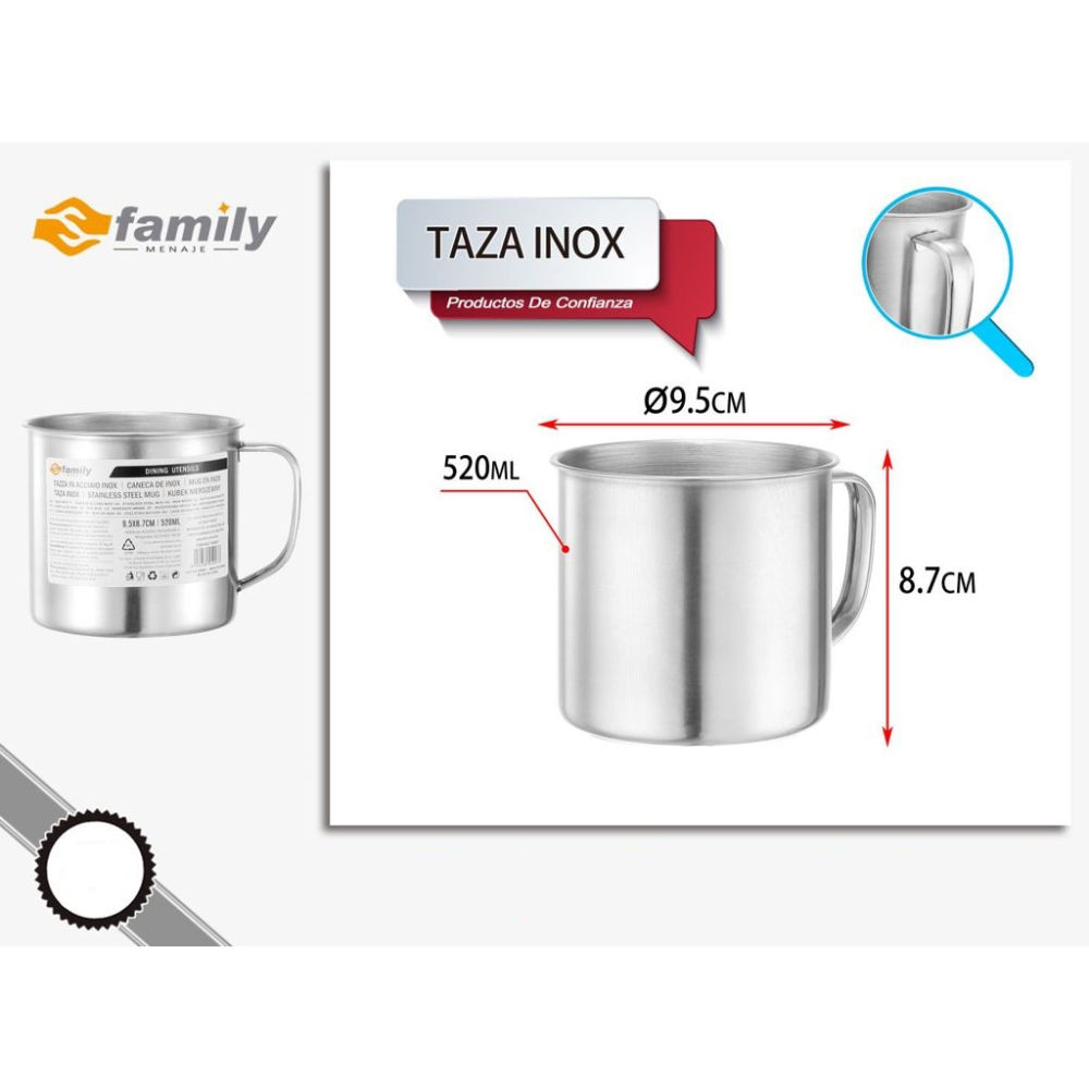 Sfamily Tazza in Acciaio Inox - 520mlS Family