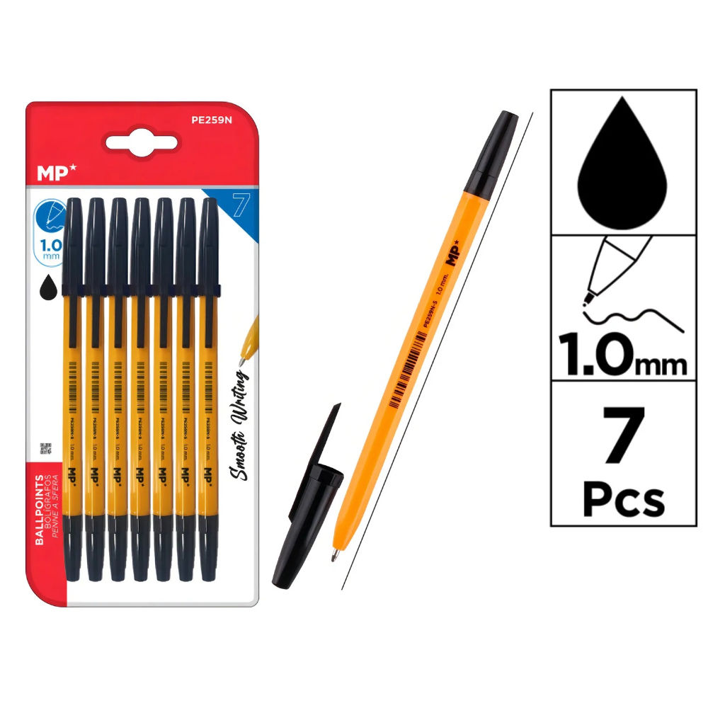 MP PENNA SOFT 1.0MM NERO - 7PZMp