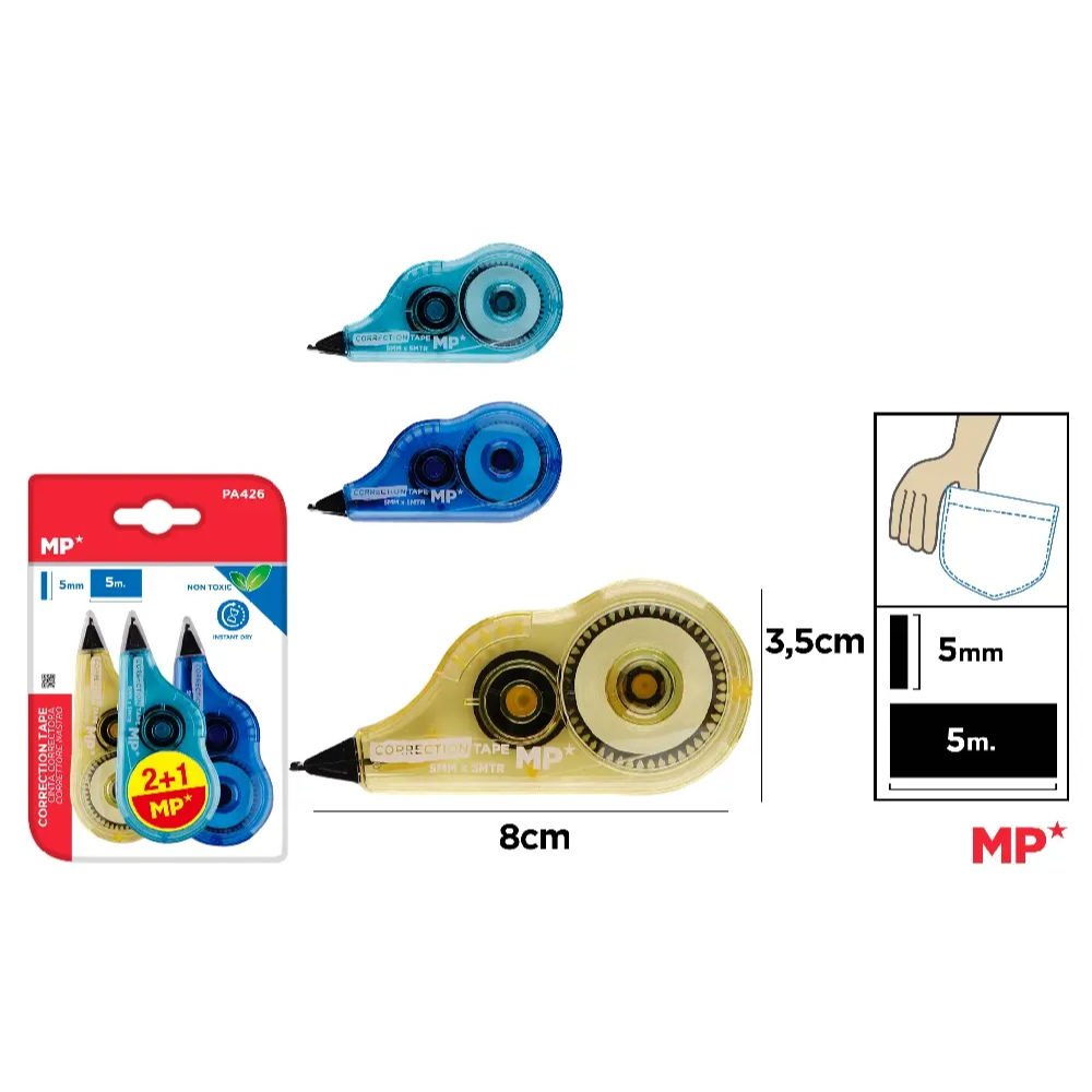 MP CORRETTORE A NASTRO 5M PA426 - 3PZMp