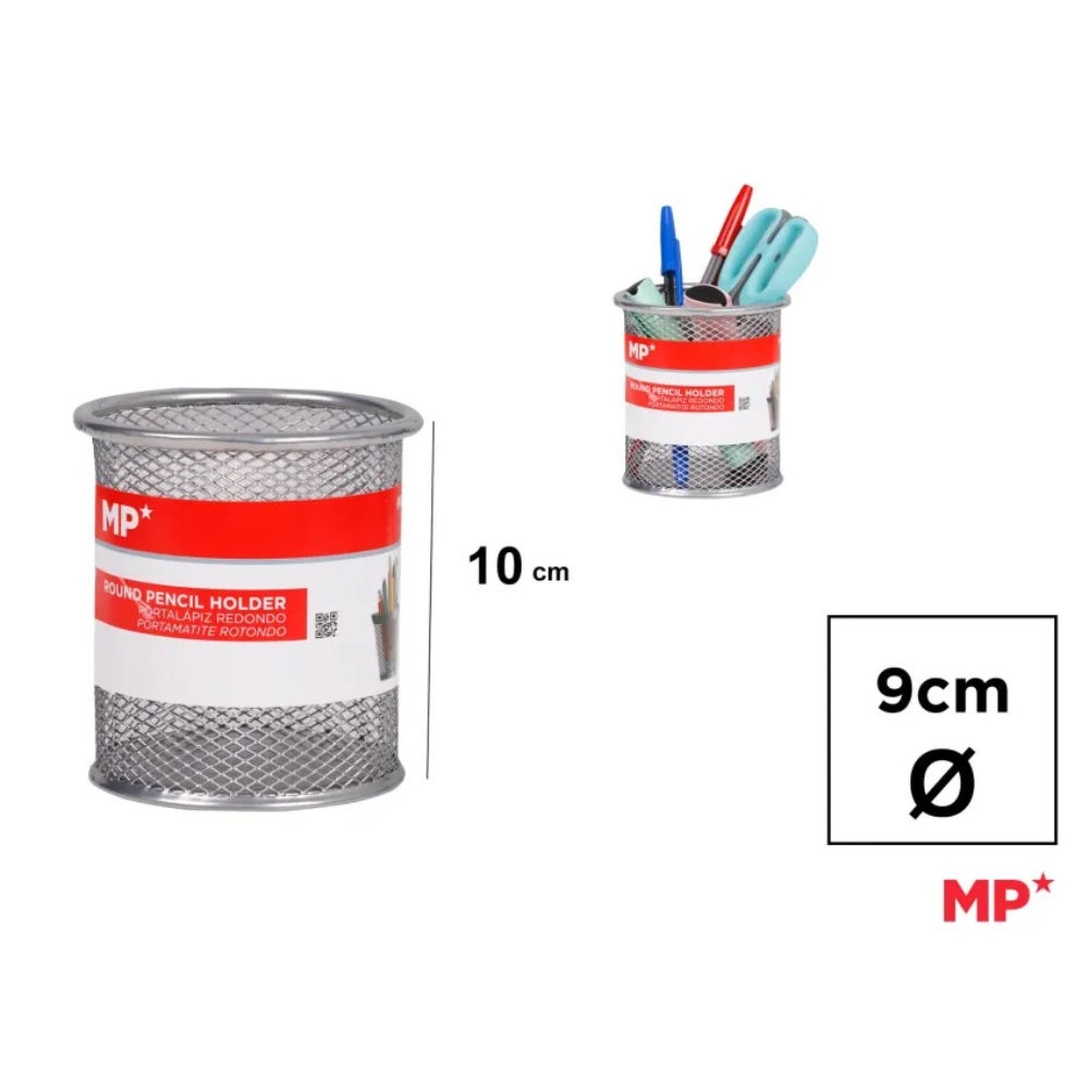 MP PORTAPENNE IN METALLO ROTONDO Ø9 - CROMATOMp