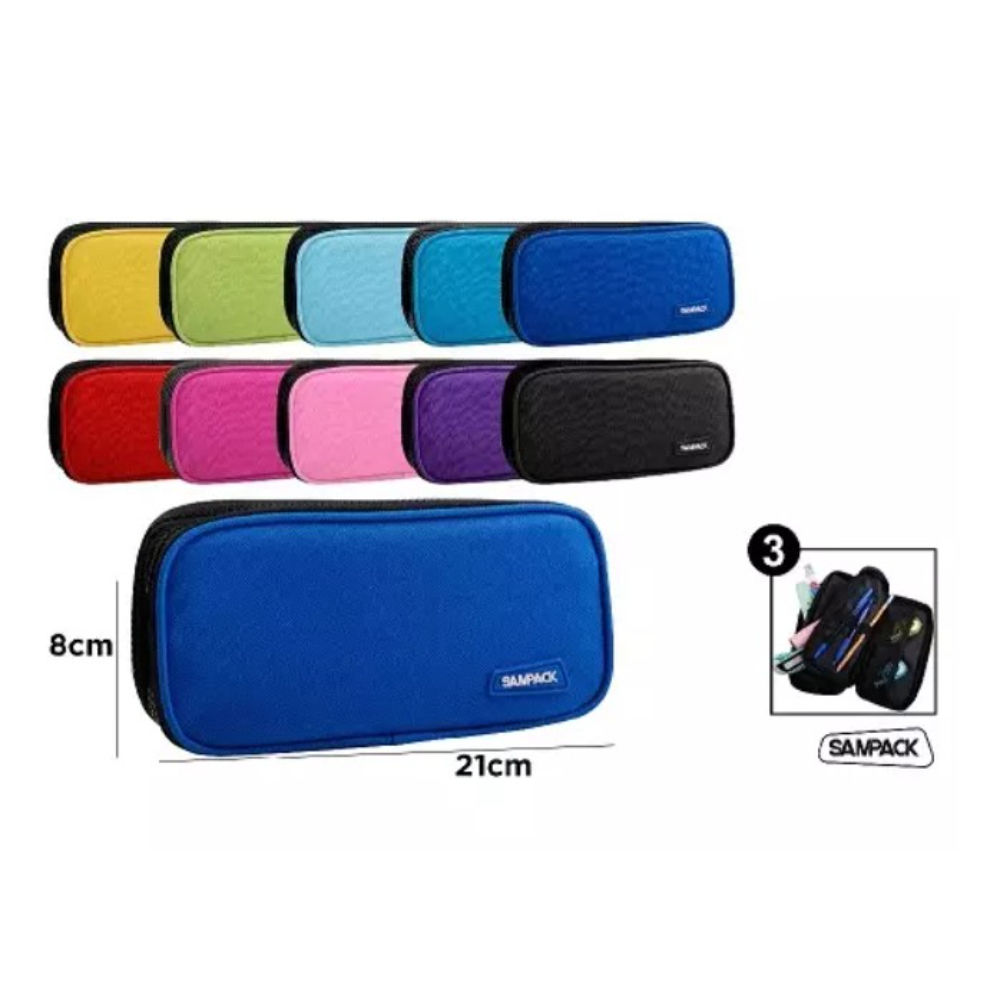 SAMPACK ASTUCCIO TINTA UNITA 3 ZIPSampack