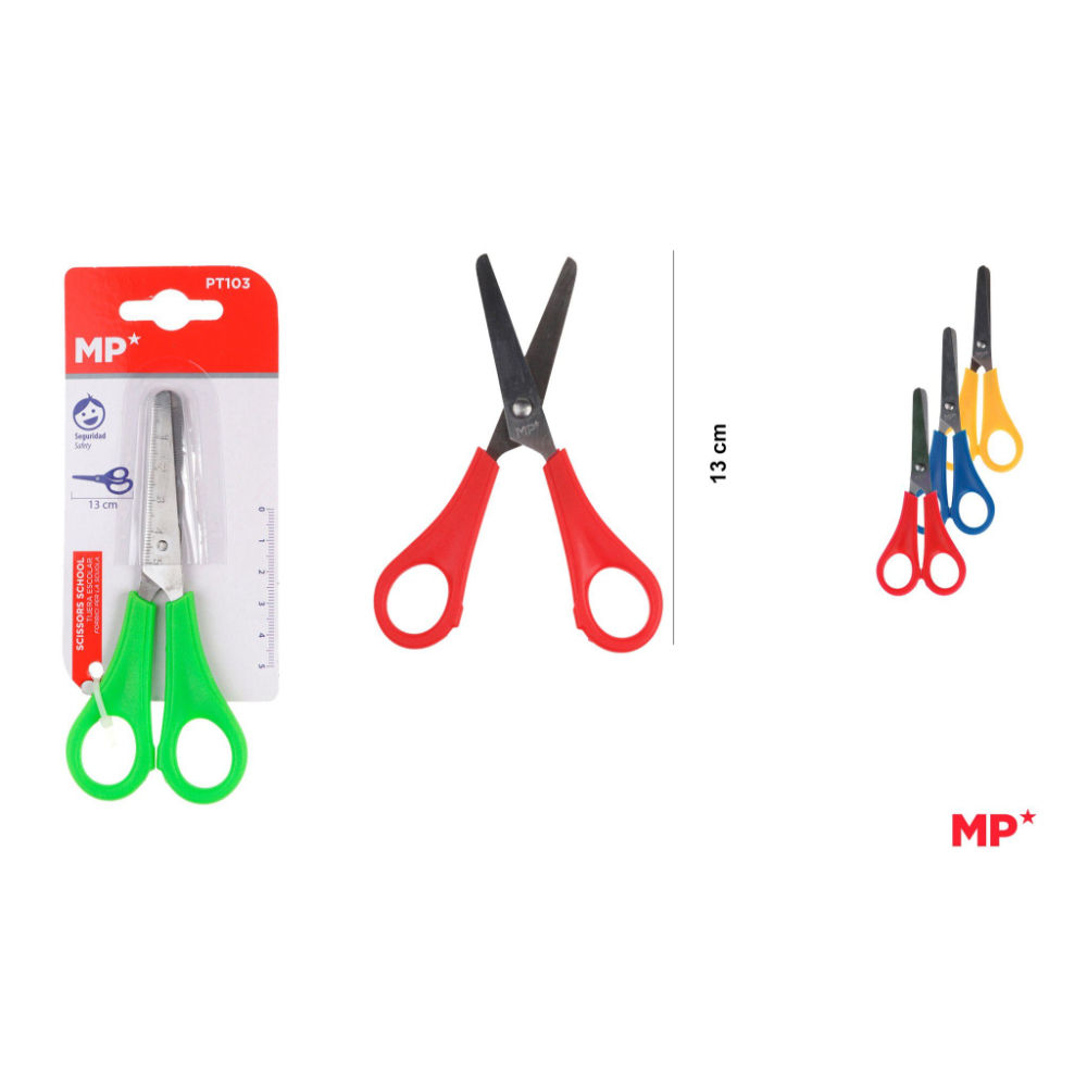 MP FORBICI SCUOLA 13CM C/ASSORTMp