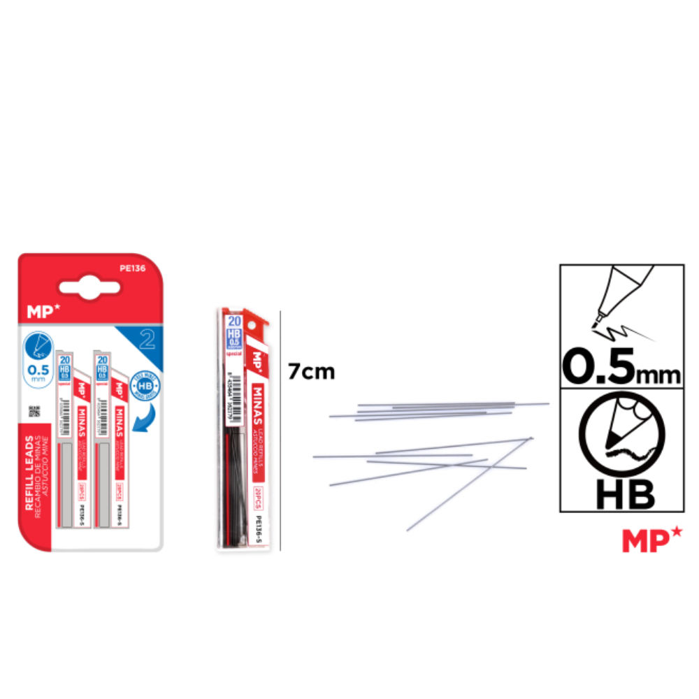 MP MINE HB 0.5MM - 2x 20PZMp